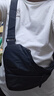 【匹克制造商】新款男士斜挎防盜防搶貼身三角包皮膜左右休閑胸包 黑色 曬單實(shí)拍圖