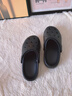 樸西2026夏季男女新款防滑不臭腳洞洞鞋居家室外穿沙灘洞洞拖鞋親子款 珍珠黑 35-36 曬單實(shí)拍圖