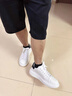 他她厚底休閑小白鞋男士簡(jiǎn)約百搭厚底板鞋2024春新款VEY01AM4 白/黑 42 曬單實(shí)拍圖