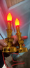 電子蠟燭長(cháng)明燈供佛led燈神臺供燈觀(guān)音財神燈供燈佛龕燈供奉家用財神爺燈插電式神位燈 旺財電燭-6寸【電池/插電兩用】 曬單實(shí)拍圖