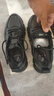 意爾康頭層牛皮男鞋真皮運動(dòng)鞋男士休閑潮流防臭軟底軟面系帶跑步鞋 黑色 41 曬單實(shí)拍圖
