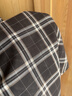 MO&Co.連衣裙含綿羊毛格紋捏褶收腰斜裁裙擺側開(kāi)叉吊帶裙摩安珂 棕色格 M 165 曬單實(shí)拍圖