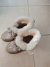 駱駝牌 雪地靴登山防寒保暖加絨工裝情侶懶人毛毛鞋P24W307607沙色38 曬單實(shí)拍圖
