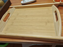 貞喜氣竹托盤(pán)長(cháng)方形竹木茶盤(pán)茶托大號簡(jiǎn)易功夫泡茶杯盤(pán)子茶具日式家用 竹托盤(pán)-中號【雙耳36*25】升級款 曬單實(shí)拍圖
