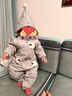 babylove【清倉】嬰兒夾棉連體衣冬季棉服外出哈衣男女寶寶冬裝保暖棉襖 曬單實(shí)拍圖