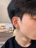 恩久原創(chuàng  )簡(jiǎn)約潮男耳環(huán)單只耳釘高級感個(gè)性痞帥潮流酷酷的新設計耳扣 【單只】鉆石耳扣 曬單實(shí)拍圖