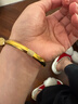 老鋪黃金古法手工足金手環(huán)·泥鰍背鉆飾手鐲  57號金重約58.2g 曬單實(shí)拍圖