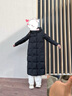 波司登（BOSIDENG）【斷碼清倉】羽絨服鵝絨女長(cháng)款新國標90絨商場(chǎng)同款寬松休閑厚外套 黑色8056 L 170/92A 體重約120-130斤 曬單實(shí)拍圖