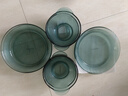 康寧餐具 碗碟套裝湖綠色餐具8件組耐熱玻璃飯碗盤(pán)子微波爐可用 曬單實(shí)拍圖