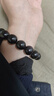 石玥珠寶精品14mm彩虹眼天然黑曜石手串本命年轉運珠水晶手鏈男女士款 曬單實(shí)拍圖