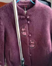 俞兆林老年人冬裝外套女奶奶毛呢大衣媽媽加絨外套太太加厚衣服 Y54C041 曬單實(shí)拍圖