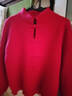 啄木鳥(niǎo)（TUCANO）新中式氣質(zhì)紅色立領(lǐng)盤(pán)扣粗線(xiàn)毛衣冬季獨特超好看短款燈籠袖針織衫 紅色 L (建議100斤-115斤) 曬單實(shí)拍圖