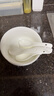 錦鳯 純白骨瓷碗米飯碗湯碗景德鎮餐具家用陶瓷大面碗湯鍋高腳碗1個(gè)裝 6英寸面碗 曬單實(shí)拍圖
