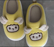 豬爸爸兒童棉麻拖鞋男童秋冬家居室內防滑女童中童卡通不悶腳棉拖鞋黃22 曬單實(shí)拍圖