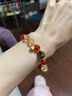 老鳳祥平安扣紅瑪瑙手鏈女轉運珠黃水晶跨新年情人節生日禮物送女友老婆 【今/次日達】鴻福紅瑪瑙手串 曬單實(shí)拍圖