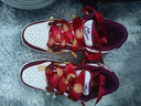 aj莆田純原婚鞋dunk紅色秀禾結婚女板鞋男新款百搭低幫婚鞋新娘鞋 1213酒紅+婚鞋配飾 42 曬單實(shí)拍圖