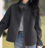 初申秋冬新年穿搭年會(huì )羊毛大衣女綿羊毛短款毛呢立領(lǐng)寬松休閑S54C035 曬單實(shí)拍圖