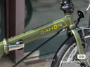 大行（DAHON）折疊自行車(chē)20英寸8級變速經(jīng)典P8單車(chē)KBC083  消光灰綠【JD定制】 曬單實(shí)拍圖