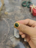 周六福（ZLF）新年禮物  金鑲玉戒指女大氣足金和田碧玉戒指送媽媽送老婆 15號（可調節） 曬單實(shí)拍圖