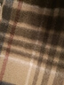 鄂爾多斯1980新品純羊絨單層水紋格男長(cháng)款舒適圍巾25早春 駱駝棕 180cmX30cm 曬單實(shí)拍圖