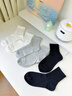都市麗人襪子冬季女士襪子100%純棉7A抑菌防臭透氣中筒女襪6雙裝 曬單實(shí)拍圖