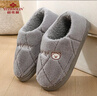 俞兆林棉拖鞋男女居家用室內簡(jiǎn)約保暖毛絨包跟防滑棉鞋 YI004 曬單實(shí)拍圖