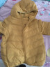鴨鴨（YAYA）兒童輕薄羽絨服短款小童中大童連帽男女童2023秋冬洋氣童裝外套 黃色 140 曬單實(shí)拍圖