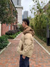 Homlean可拆卸帽棉服冬季男款加厚保暖棉衣秋冬夾克外套HT81卡其3XL 曬單實(shí)拍圖