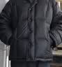 太平鳥男裝 輕薄羽絨服男冬季襯衫式壓膠保暖防寒外套 深棕色批 2XL 曬單實拍圖