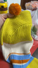蕉內小熱皮3系兒童帽子男女童羊毛針織帽圍巾一體寶寶大童秋冬季保暖 橙藍拼色 F 曬單實(shí)拍圖