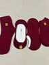 泊莉小姐酒紅色襪子結婚情侶一對新郎新娘穿的女款男士船襪底婚鞋隱形薄款 2雙襪子備注自選（未備注隨機發(fā)） 均碼 【男38-44碼 女35-40碼】 曬單實(shí)拍圖