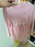 MiniPeace【時(shí)尚系列】太平鳥(niǎo)童裝女童連衣裙甜美毛衣公主裙冬 晶玫粉 110 曬單實(shí)拍圖