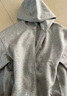 優(yōu)衣庫合作款/男裝女裝寬松連帽拉鏈運動(dòng)開(kāi)衫/長(cháng)袖外套衛衣485735 03 灰色 S 曬單實(shí)拍圖