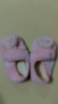 貝瑞加（Babyprints）寶寶地板襪秋冬室內軟底襪套隔涼耐滑男女兒童早教學(xué)步襪 粉兔L 曬單實(shí)拍圖