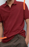 Massimo Dutti折扣升級2026男裝休閑通勤風(fēng)網(wǎng)眼布棉質(zhì)短袖POLO衫00744244 酒紅色 L (CN 185/104A) 曬單實(shí)拍圖