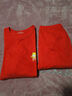 浪莎（LangSha）兒童本命年紅色內衣套裝純棉保暖內衣馬年12歲A類(lèi)秋衣秋褲2026新 曬單實(shí)拍圖