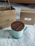 叁旬（sanxun） 知行陶瓷泡茶馬克杯帶蓋過(guò)濾水杯女男辦公室茶水分離杯子定制 知行馬克杯【湖蘭釉】 曬單實(shí)拍圖