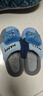 小豬班納男女寶室內外穿居家兒童保暖軟底可愛(ài)卡通毛絨棉拖鞋 藍灰色 36 曬單實(shí)拍圖