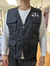 北羅攝影師馬甲定制工作服印字logo短視頻拍攝傳媒公司團隊多口袋背心 【多口袋馬甲】黑色 M 曬單實(shí)拍圖