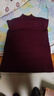 恒源祥100%純羊毛針織衫女半高領(lǐng)修身內搭打底毛衣秋冬新款羊毛衫 F6-2酒紅色 M 95-110斤 曬單實(shí)拍圖