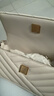 Tory Burch 湯麗柏琦【線(xiàn)上專(zhuān)享】KIRA 小號絎縫翻蓋肩背包女包TB 90456 奶油白 122 OS 曬單實(shí)拍圖