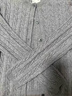 優(yōu)衣庫女裝紐花圓領(lǐng)針織開(kāi)衫/毛衣外套空調衫通勤秋冬新款481477 03 灰色 M 曬單實(shí)拍圖