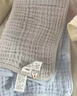 金號寶貝純棉6層紗布毛巾3條全棉嬰兒口水巾兒童洗澡洗臉用長(cháng)方巾60*30 曬單實(shí)拍圖
