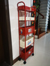 雅圖詩(shī)夾縫置物架廚房冰箱縫隙收納柜多功能浴室衛生間窄縫抽拉小推車(chē) 曬單實(shí)拍圖