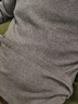 浪莎（LangSha）2件秋衣男100%純棉中老年冬季單件上衣保暖內衣全棉毛衫高端打底 【1深灰1藏青】·圓領(lǐng)100%純棉 L /170 曬單實(shí)拍圖