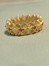 京工美作古法黃金戒指足金999幸福四季戒指媽媽婦女節禮物送老婆14#7.36g 曬單實(shí)拍圖