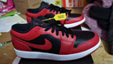 Jordan男休閑鞋AJ1反轉禁穿 JORDAN 1馬年新春運動(dòng)鞋553558-606黑紅43 曬單實(shí)拍圖