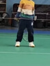 尤尼克斯（YONEX）兒童羽毛球鞋YY訓練比賽球鞋網(wǎng)球魔術(shù)貼設計專(zhuān)業(yè)減震透氣SHB101JR SHB220JRCR-200米白色 35 內長(cháng)21 曬單實(shí)拍圖