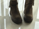 達芙妮雪地靴女冬季加絨加厚保暖短靴東北大棉鞋子 4023608085 棕色 38  曬單實(shí)拍圖