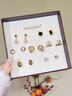 靜風(fēng)格星期耳釘一周套裝禮盒耳飾品輕奢小眾高級感生日禮物送女友女生 曬單實(shí)拍圖